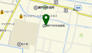 瀬戸内市民図書館の地図画像