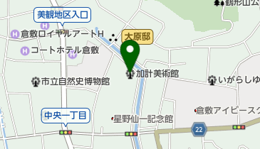 加計美術館の地図画像