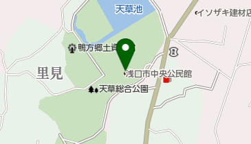 浅口市中央公民館の地図画像