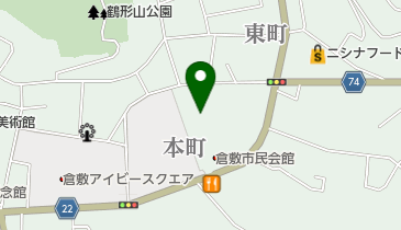 倉敷市民会館の地図画像