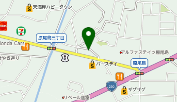 家族葬のファミーユ原尾島ホールの地図画像