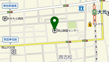 独立行政法人自動車事故対策機構岡山療護センターの地図画像