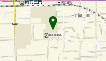 私立創志学園高校の地図画像