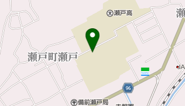 岡山市立瀬戸中学校の地図画像