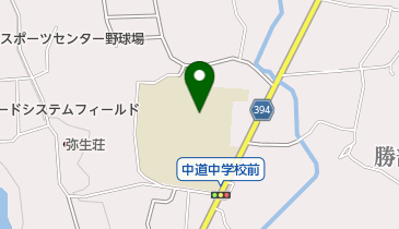 津山市立中道中学校の地図画像