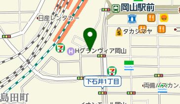 専門学校岡山情報ビジネス学院の地図画像