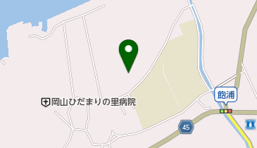 岡山市甲浦認定こども園の地図画像