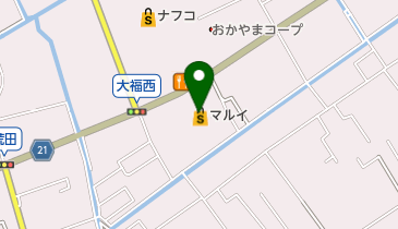 マルイ大福店の地図画像