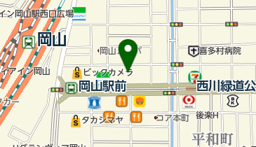 天満屋ハピーズ岡山駅前店の地図画像