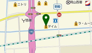 ホームセンタータイム大安寺店の地図画像