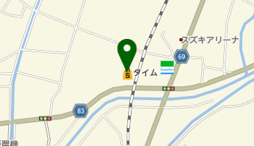 ホームセンタータイム長船店の地図画像