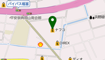 ホームプラザナフコ岡山店の地図画像