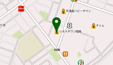 ハニーズ岡山シネマタウン店の地図画像