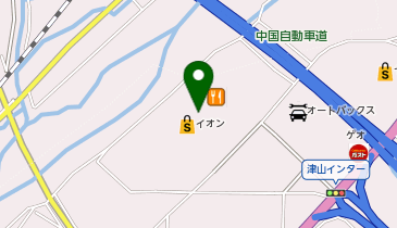 ハニーズイオンモール津山店の地図画像