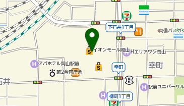 靴下屋イオンモール岡山店の地図画像