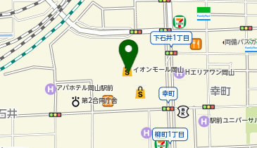 H&Mイオンモール岡山店の地図画像