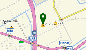 ザ・ビッグ岡山一宮店の地図画像