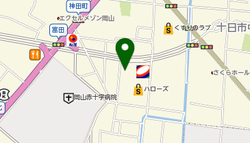auショップ岡山十日市の地図画像