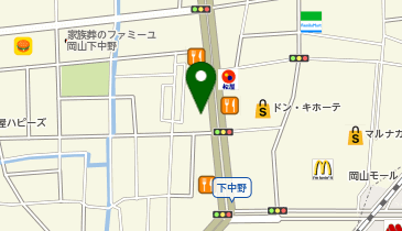 auショップ岡山下中野の地図画像