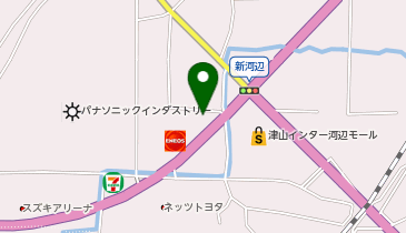 auショップ津山河辺の地図画像