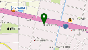 日産サティオ岡山青江店の地図画像