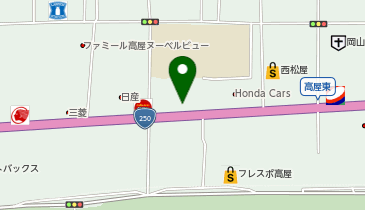 岡山マツダ高屋本店の地図画像