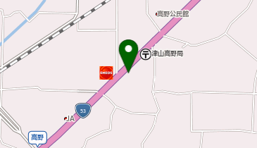 レッドバロン津山の地図画像