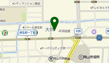 Audi岡山の地図画像