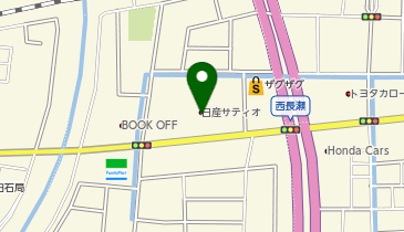 日産サティオ岡山U-CAR SPACE西長瀬の地図画像