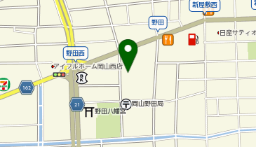 岡山ダイハツ販売野田店の地図画像