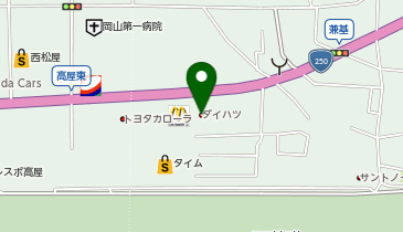 岡山ダイハツ販売高屋店の地図画像