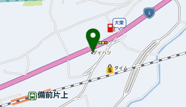 岡山ダイハツ販売ダイハツ備前の地図画像