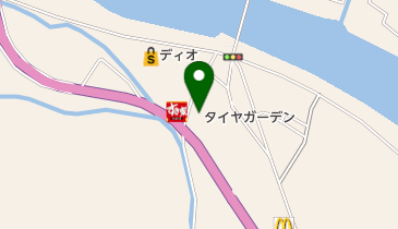 タイヤガーデン真庭の地図画像