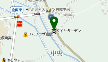 タイヤガーデン倉敷の地図画像