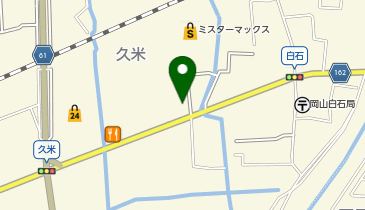 かつや岡山久米店の地図画像