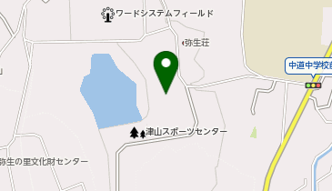 津山スポーツセンターテニスコートの地図画像