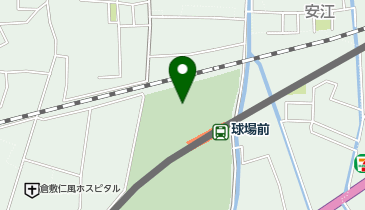 倉敷運動公園テニスコートの地図画像