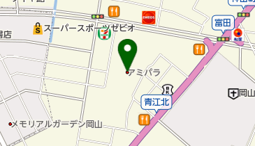 アミパラ岡山店の地図画像