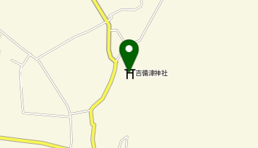 吉備津神社の七十五膳据神事の地図画像