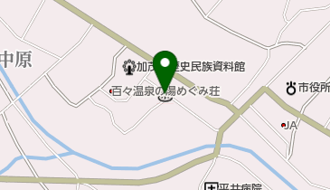 百々温泉の地図画像