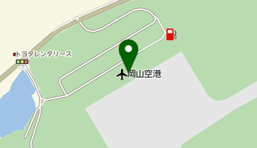 岡山空港の地図画像