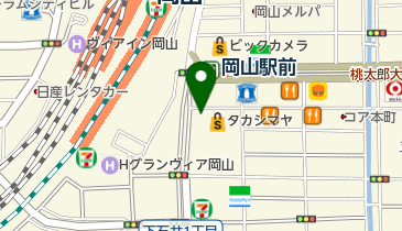 岡山高島屋の地図画像