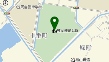 笠岡運動公園の地図画像