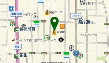 岡山ロフトの地図画像