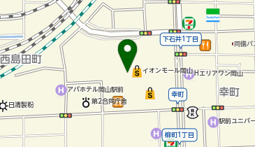 3COINS+plusイオンモール岡山店の地図画像