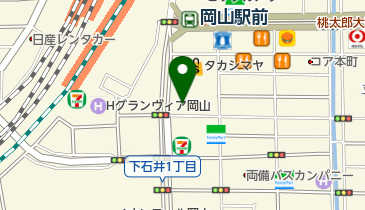 アニメイト岡山の地図画像