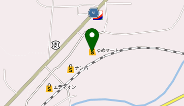 ゆめマート美作の地図画像