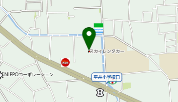 スカイレンタカー岡山平井店の地図画像
