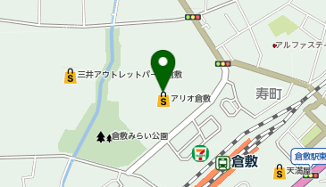 バーガーキングアリオ倉敷店の地図画像