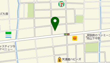 星乃珈琲店岡山今店の地図画像